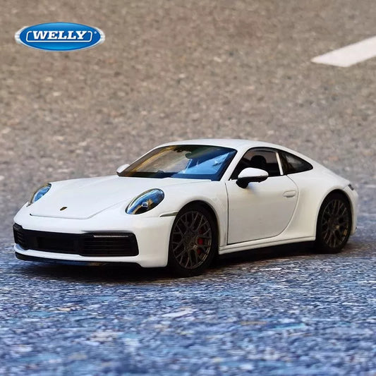 Welly 1:24 Porsche 911 Carrera 4S Coupe Alloy Sports Car Model Diecasts Metal Toy Vehicles Car Model Simulation Childrens Gifts