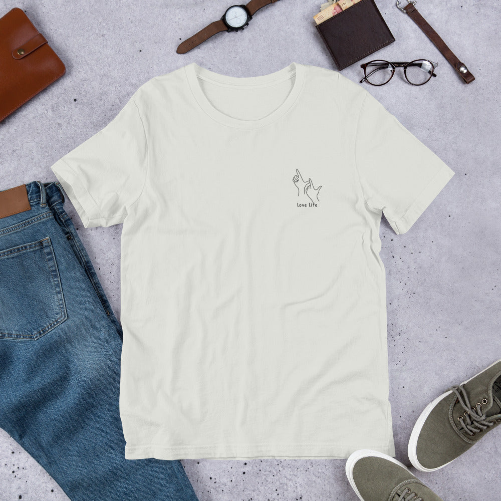 Love Life script & symbol Unisex Tshirt