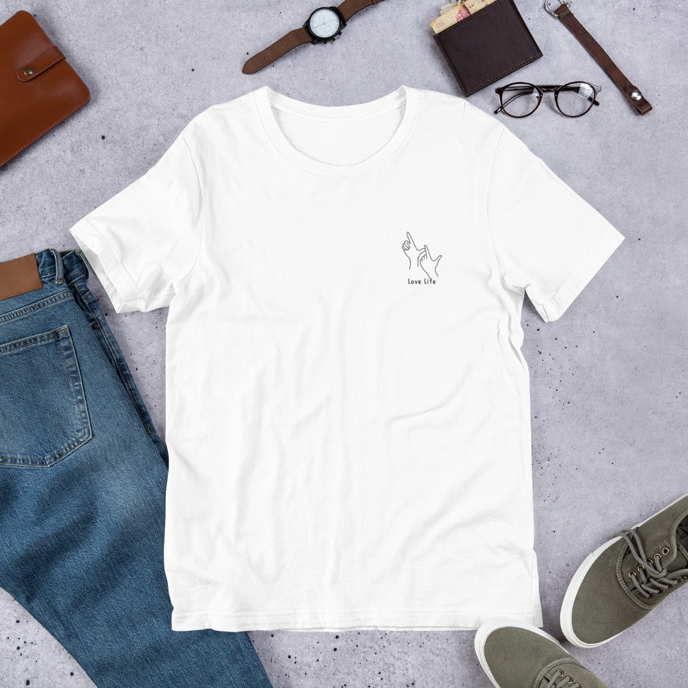 Love Life script & symbol Unisex Tshirt